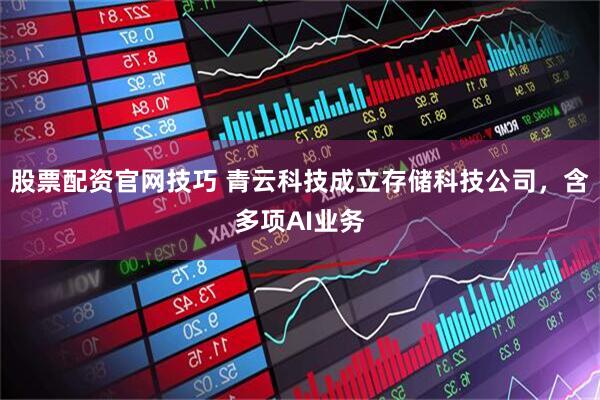 股票配资官网技巧 青云科技成立存储科技公司，含多项AI业务